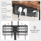 HOOBRO TV Stand with Mount and Power Outlet, LED Entertainment Center with - Image 3