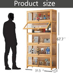 Display Cabinet with Acrylic Door, 5-Tier Curio Display Cabinet, Display Case - Image 2