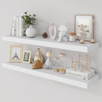 Acovy 36 Inch Floating Shelves, 9.3" Deep Floating Shelf Wall Mounted, Rustic by Acovy