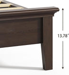 Lifezone Wood Queen Bed, Solid Wood Bed - Image 2