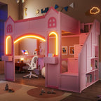 Princess-Themed Castle Loft Bed - Image 3