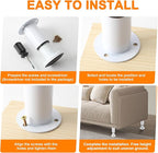 4 Pcs Adjustable Height Furniture Support Legs 7.08-12.2 inch, Metal Adjustable - Image 7