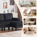 Karl home 111" Sectional Sofa U-Shaped 4-Seat Couch - Image 6