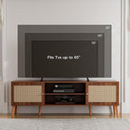 ZttRiee TV Stand for TVs up to 65'', Entertainment Center - Image 3