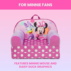 Delta Children - Minnie Mouse Cozee Buddy Flip-Out Kids Chair - Image 5