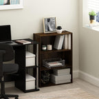 Furinno PASIR Book Shelf, 3-Tier Bookshelf, Storage Shelves Bookcase, 9.7 x - Image 2