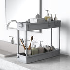SPACELEAD Slim Storage Cart 4 Tier, Bathroom Organizer Rolling Utility - Image 3