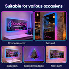 VEELU Personalized Mirror Light Custom Alphabet Name LED Night Light Lamp - Image 5