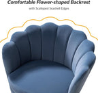 HULALA HOME Modern Velvet Accent Chairs Set of 2 - Image 3