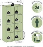 Furinno Cubicle Open Back Decorative Cube Storage Organizer - Image 3