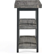 Alaterre Furniture Pomona Living Room 3-Tier Solid Wood End Table - Image 4