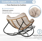 SWITTE Outdoor Papasan Rocking Chair - Image 6