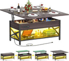 Aheaplus Coffee Table Lift Top Multi-Function Coffee Table Converts to Dining by Aheaplus