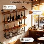 31.4in Wall Mounted Wine Rack - Image 6