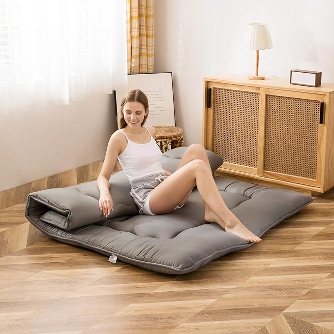 MAXYOYO Japanese Floor Mattress Futon Mattress, Thicken Tatami Mat Sleeping Pad - Image 7