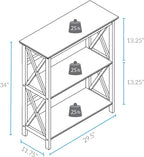 Casual Home Montego 3-Shelf Bookcase - Image 3