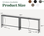 SUPERJARE 78.8 Inch Narrow Console Table - Image 3