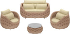 TWT Outdoor Patio Furniture Set-5 Pieces Aluminum Sectional Sofa, Metal Patio - Image 6