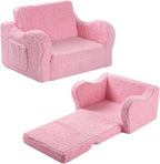 MOMCAYWEX Kids Sofa, 2-in-1 Flip-Out Foam Couch by MOMCAYWEX