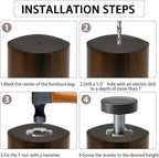 M6 Thread Leveling Feet, Adjustable Furniture Feet Threaded Screw in, Table - Image 6