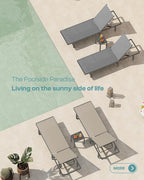 Chaise Lounge Outdoor, Aluminum Pool Lounge Chairs - Image 7