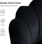 HULALA HOME Modern Velvet Accent Chairs Set of 2 - Image 4
