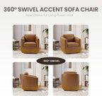 COLAMY 360° Swivel Accent Chair Set of 2 - Image 7