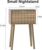 LAATOOREE Nightstands Set of 2, Small Size Side End Table, Bedside Table - Image 3