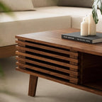 MAISONARIA Living Room Table Sets of 4, Mid Century Coffee Table & TV Stand & - Image 9
