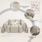 DREAMINGO Armchair Cover Washable Chenille Sofa Protector - Image 2