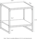 Furinno FM19122GYW Camnus Modern Living 2-Tier End Table, French Oak Grey - Image 3
