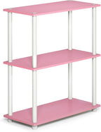 Furinno TURN-N-TUBE Storage Shelves, 3-Tier Book Shelf, Corner Shelf, Toolless by Furinno-FitsYourSpaceFitsYourBudget