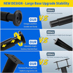 4 Pcs Adjustable Height Furniture Support Legs 3.15-4.72 inch, Metal Heavy Duty - Image 3