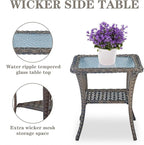 Belord Patio Wicker Chairs Swivel Rocker - Image 7