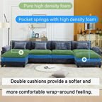 Oprisen 154" Modular Sectional Sofa, Comfy Cloud Couch Sectional Sofa - Image 3