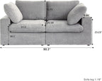 Cloud Modular Sectional Sofa Couch, 80.3" Convertible Couches Lovesofa - Image 2