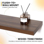 Acovy 24 Inch Floating Shelves, 9.3" Deep Floating Shelf Wall Mounted, Rustic - Image 4