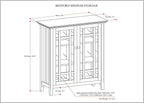 SIMPLIHOME Bedford Storage Cabinet - Image 3