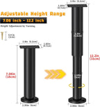 Wlrrcwdttc 4 Pcs Adjustable Height Bed Support Legs - Image 2