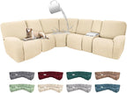 100% Waterproof Sectional Recliner Couch Covers by ROFASVCO