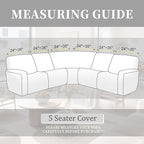 100% Waterproof Sectional Recliner Couch Covers - Image 3