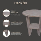 Set of 2 Rustic Farmhouse end Table - Image 6