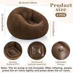 Realspring Inflatable Bean Bag Chairs Outdoor Blow up Camping Chairs Inflatable - Image 2
