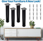 12 Inch Metal Furniture Legs Stainless Steel Adjustable Legs Black Metal Legs - Image 3