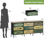 Tohomeor Dresser with Drawers for Bedroom Chest of Drawers Fabric Dresser for - Image 2