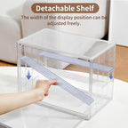 4 Pack Display Case for Collectibles 4 Layer Updated Adjustable Acrylic Display - Image 2