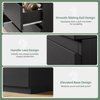Jocoevol Modern Black 7 Drawer Dresser - Image 6