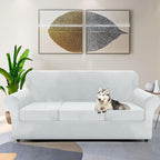 ZNSAYOTX Luxury Velvet Couch Cover 4 Piece Stretch Sofa Covers - Image 2