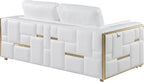 Blackjack Furniture Catania Modern Top Grain Italian Leather Sofa Set - Image 16