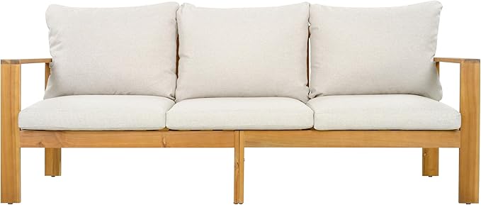 Christopher Knight Home Kayahs 3 Pieces Acacia Wood Furniture Set, Patio - Image 6